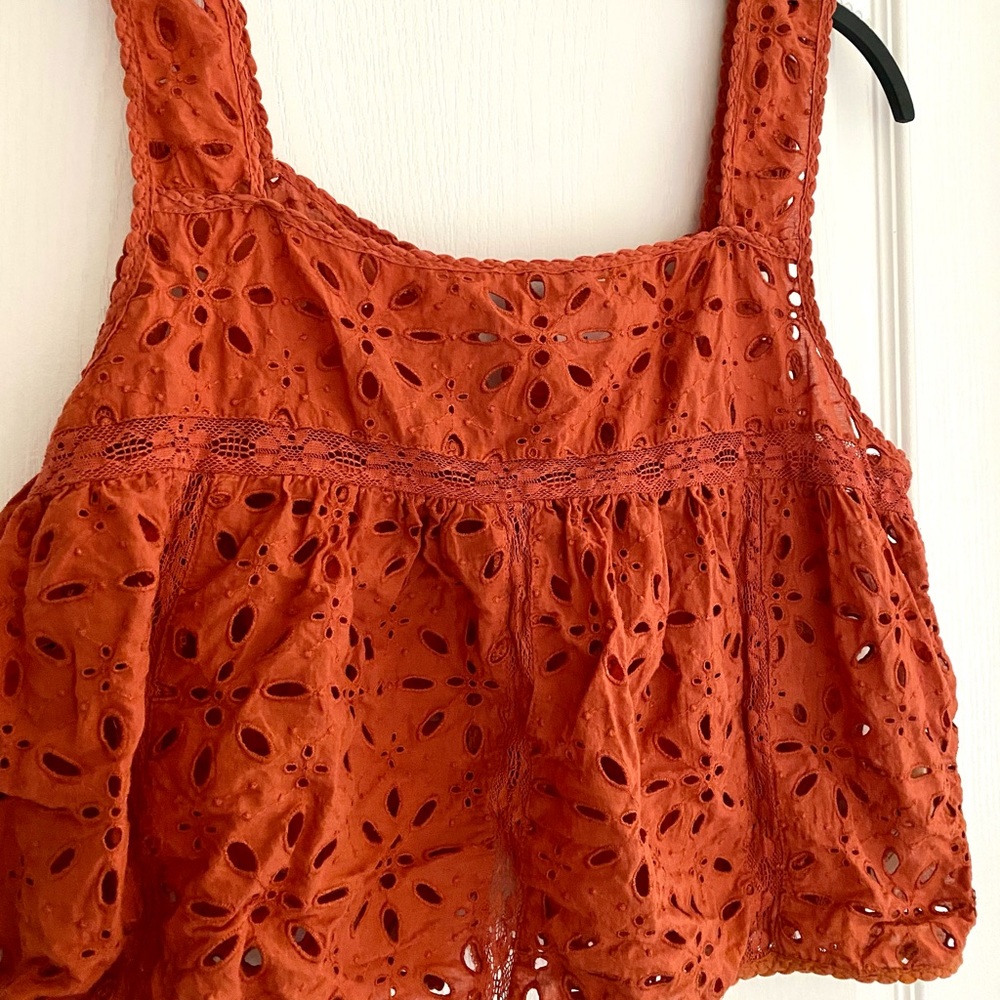 Aritzia Wilfred Eyelet Tank Top Blouse (Originally $98) - Picture 7 of 9